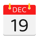 calendario de diciembre icon