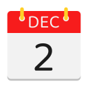 calendario de diciembre icon