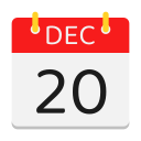 calendario de diciembre icon