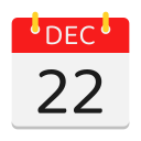 calendario de diciembre icon