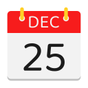 calendario de diciembre icon