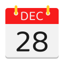 calendario de diciembre icon