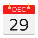 calendario de diciembre icon