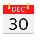 calendario de diciembre icon