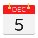 calendario de diciembre icon