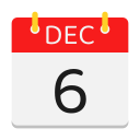 calendario de diciembre icon