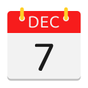 calendario de diciembre icon