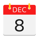 calendario de diciembre icon