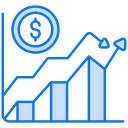 gráfico de acciones icon