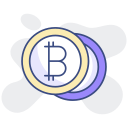 logotipo de bitcoin icon