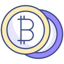 logotipo de bitcoin icon