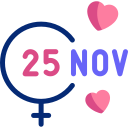 día internacional para la eliminación de la violencia contra la mujer animated icon