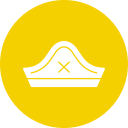 sombrero pirata icon