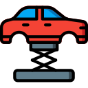 Coche hidraulico icon