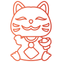 gato afortunado icon