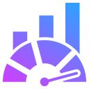 métricas de rendimiento icon