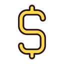 signo de dólar icon