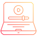 vídeo de la computadora portátil icon