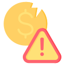 crisis financiera icon