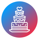 pastel de bodas icon