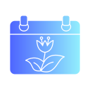 calendario de primavera icon