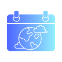 fecha del día de la tierra icon