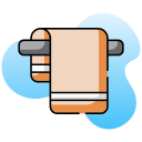 Beach towel icon