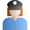 mujer policía icon