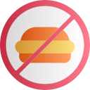 no hay comida rápida icon