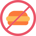 no hay comida rápida icon