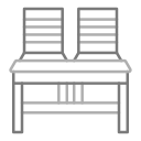 mesa y silla icon