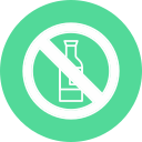 sin alcohol icon