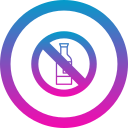 sin alcohol icon