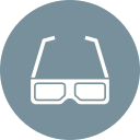 gafas 3d icon