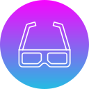 gafas 3d icon