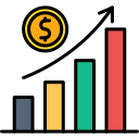 gráfico de ganancias icon