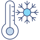 temperatura de la nieve icon