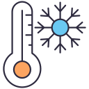 temperatura de la nieve icon