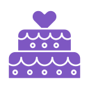 pastel de bodas icon