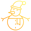 muñeco de nieve navideño icon