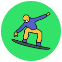 tabla de snowboard icon