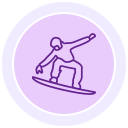 tabla de snowboard icon