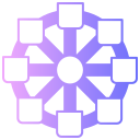 Ferris wheel icon