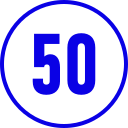 límite de velocidad 50 icon