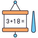 clase de matemáticas icon