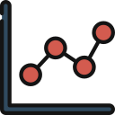 gráfico de dispersión icon