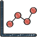 gráfico de dispersión icon