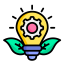 innovación verde icon