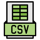 archivo csv icon