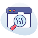 código binario icon